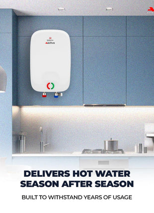 ACTIVA Inferno 6 L Instant Water Geyser | BEE 5-Star Rating | Powerful Copper Heating Element | ISI Marked | Energy Efficient | 5 Safety Protections | Compact Wall-Mounted Design | 5-Year Warranty 