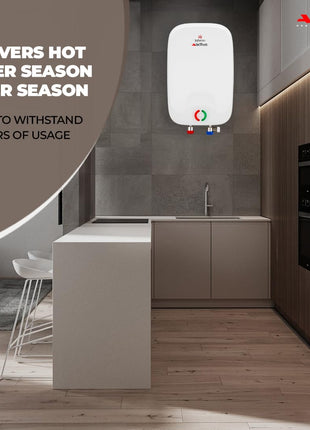 ACTIVA Inferno 6 L Instant Water Geyser | BEE 5-Star Rating | Powerful Copper Heating Element | ISI Marked | Energy Efficient | 5 Safety Protections | Compact Wall-Mounted Design | 5-Year Warranty 