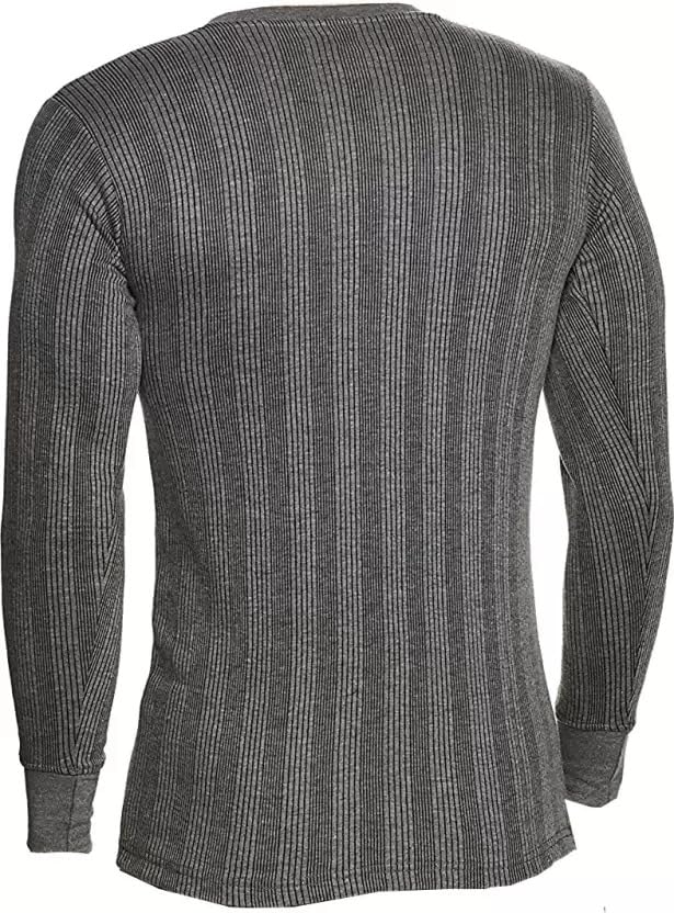 ADAM PHILLIP Ultra Thin, Full Sleeve, V-Neck, Thermal Undershirt with 4-Way streatch Technology, for Men and Women (Grey_X-Large) 