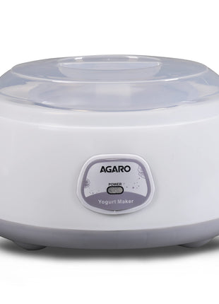 AGARO Classic Portable Yogurt Maker, 1.2L Capacity, Electric, Automatic, Grey and White. 