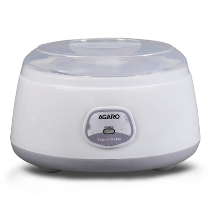 AGARO Classic Portable Yogurt Maker, 1.2L Capacity, Electric, Automatic, Grey and White. 