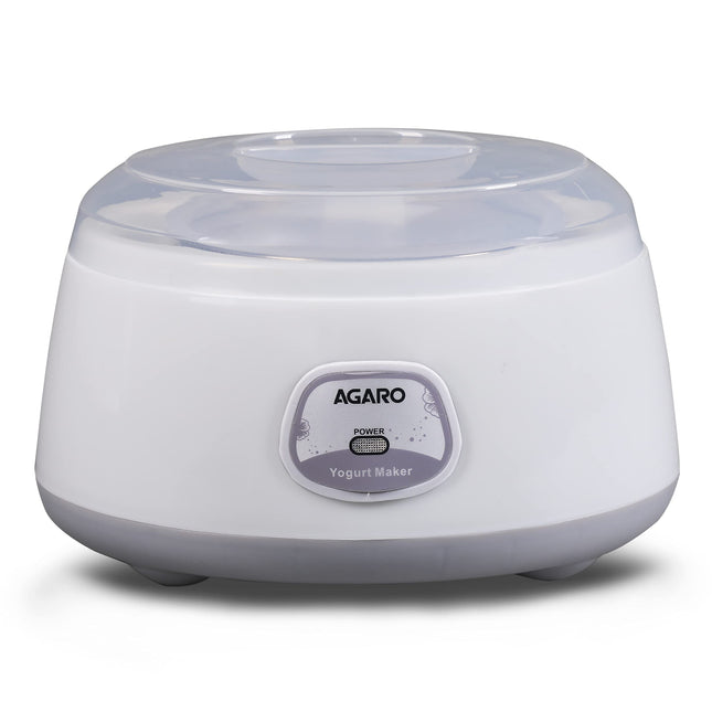 AGARO Classic Portable Yogurt Maker, 1.2L Capacity, Electric, Automatic, Grey and White. 