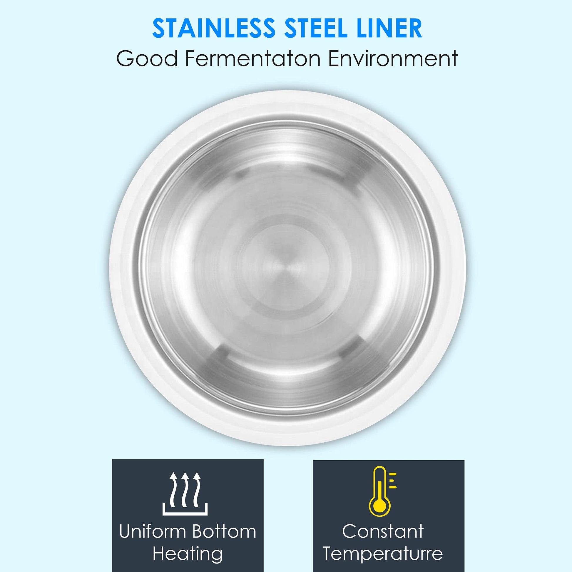 AGARO Classic Portable Yogurt Maker, 1.2L Capacity, Electric, Automatic, Grey and White. 