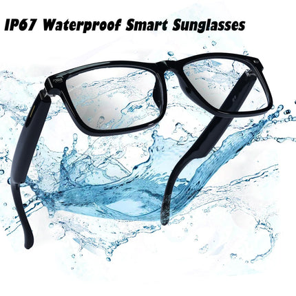 AI Smart Glasses Polarized Audio Sunglasses with Speaker Translation Glasses 164 Language Open Ear Sound Mic Blue Light Glass UV Protection Outdoor Glass for Women Men 