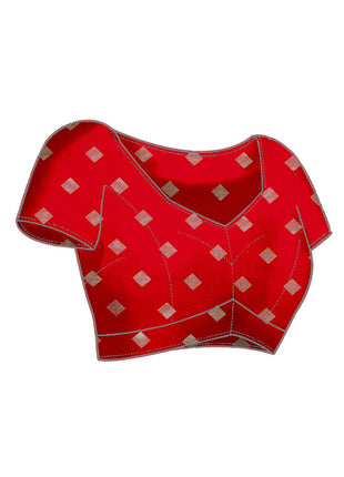 AKHILAM Women's Soft Patola Silk Ikat Print Golden Zari Border Saree With Unstitched Blouse Piece (Green_SMNGLM1002_SS) 