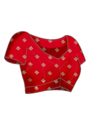 AKHILAM Women's Soft Patola Silk Ikat Print Golden Zari Border Saree With Unstitched Blouse Piece (Green_SMNGLM1005_SS) 