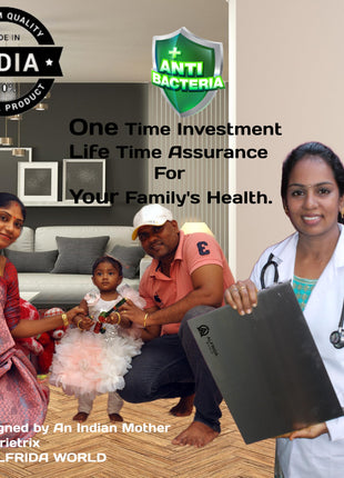 ALFRIDA WORLD Steel Chopping Board – 1st Time in India -New Launch | ISO Certified Sockist’s 304 Grade Stainless Steel Chopping Board Large | Heavy-Duty Chopping Board Steel | Life Time Warranty (L) 