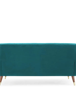 AMATA Marino 3 Seater Sofa with Two Cushions Perfect for Home Office Guests Living Room (3 Seater, Blue)(3 Year Warranty) 