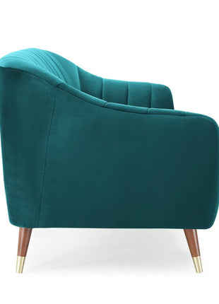 AMATA Marino 3 Seater Sofa with Two Cushions Perfect for Home Office Guests Living Room (3 Seater, Blue)(3 Year Warranty) 