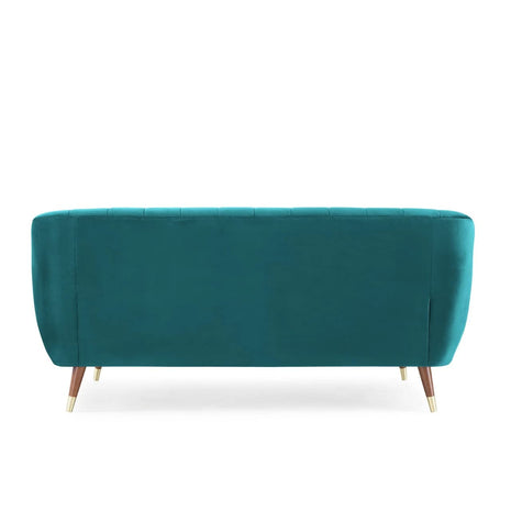 AMATA Marino 3 Seater Sofa with Two Cushions Perfect for Home Office Guests Living Room (3 Seater, Blue)(3 Year Warranty) 