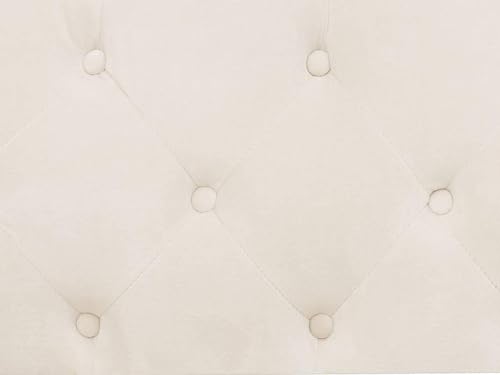 ANTIQUE WOOD ART Velvet & Couch For Modern Fahionalable Chesterfield Sofa 3-Person Sofa Couches Sleeper Sofa For Living Room, Dining Room, Bedroom, Office, And Hallway-Colour=(Beige). 