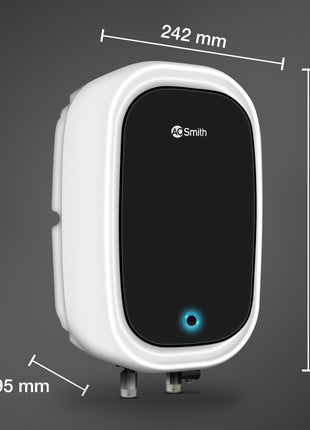 AO Smith EWS-5 White Instant Geyser 5 Litre With 3kW Express Heating | High Rise Building Bathroom & Kitchen geyser | UL Rated Wiring & Pressure Relief Valve For Ultimate Safety | 5 Year Tank Warranty 