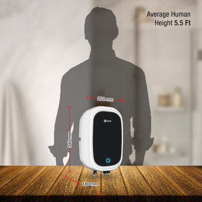 AO Smith EWS NEO-3L Instant Geyser 3 Litre With 3kW Express Heating | High Rise Building Bathroom & Kitchen geyser | UL Rated Wiring & Pressure Relief Valve For Ultimate Safety | 5 Year Tank Warranty 