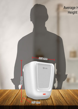 AO Smith EWS Plus Instant Water Heater 3 Litre with 3kW Incoloy Heating Element | 8 Bar Pressure Rating for High-rise Building | Instant Geyser for Kitchen & Bathroom | 5-Year Tank Warranty 