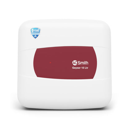 AO Smith Geyser 15 Litre 5 Star Rating (BEE) | Powerful 2KW Heating | Storage Water Heater With 2X Corrosion Resistant Blue Diamond Glass Tank | Warranty: 5 Yr Tank, 2 Yr Comprehensive | HSE-SHS-015 
