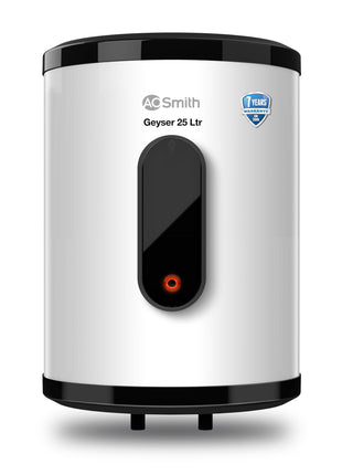 AO Smith Geyser 25 Litre 5 Star BEE Rating | 2KW | Storage Water Heater With 2X Corrosion Resistant Blue Diamond Glass Tank | Warranty: 7 Yr Tank, 3 Yr heating element & 2 Yr Overall | VAS PLUS 25L 
