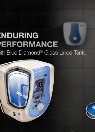 AO Smith Geyser 25 Litre 5 Star Rating (BEE), Vertical Water Heater | Geyser 25 Ltr For High Rise Building | 7 Year Tank Warranty, 2 Year Comprehensive Warranty | SDS-GREEN-025 