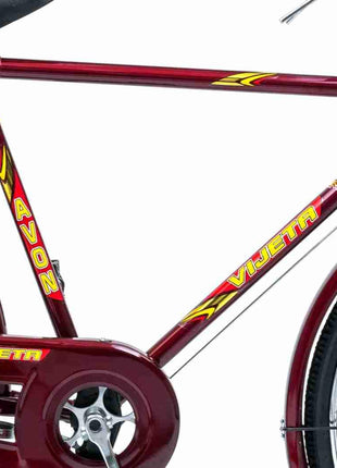ARORA GODOWN Men Avon Vijeta 26 T Rigid Road Cycle (Single Speed, Maroon, Silver), Frame Size- 20 Inch 