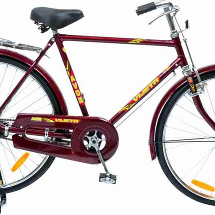ARORA GODOWN Men Avon Vijeta 26 T Rigid Road Cycle (Single Speed, Maroon, Silver), Frame Size- 20 Inch 