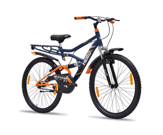 ARORA GODOWN Unisex Hero Typhoon 26T Double Shocker Blue Colour For 12+, Dual, City Bike, 17 Inch, 17 Inch 