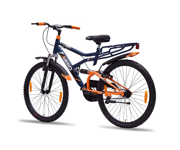 ARORA GODOWN Unisex Hero Typhoon 26T Double Shocker Blue Colour For 12+, Dual, City Bike, 17 Inch, 17 Inch 