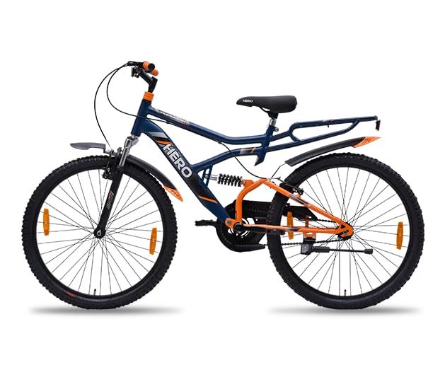 ARORA GODOWN Unisex Hero Typhoon 26T Double Shocker Blue Colour For 12+, Dual, City Bike, 17 Inch, 17 Inch 