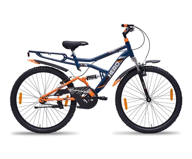 ARORA GODOWN Unisex Hero Typhoon 26T Double Shocker Blue Colour For 12+, Dual, City Bike, 17 Inch, 17 Inch 