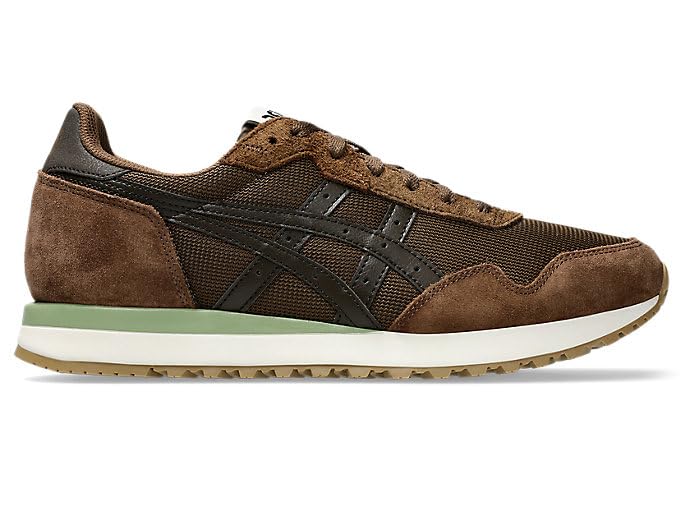ASICS Unisex Tiger Runner II Brown Storm/Black Coffee Sneakers - 7 UK Men/ 6 UK Women (1203A777.200) 