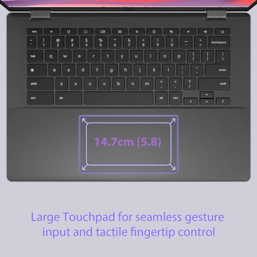 ASUS Chromebook CM14, Octa-Core MediaTek Kompanio 520, 14" (32.46 Cms) FHD, Thin and Light Chromebook (8GB RAM/128GB eMMC Storage/Chrome OS/Gray/1.45 Kg), CM1402CM2A-NK0129 
