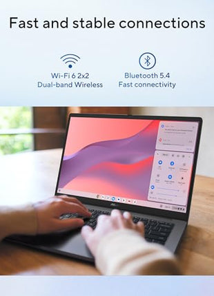 ASUS Chromebook CX1405, Intel Celeron N4500, 8GB RAM, 128GB, FHD 14"(35.56cm), Chrome OS, Quiet Blue, 1.4Kg, CX1405CKA-S60394, Intel UHD Graphics, 42WHrs, Thin & Light Laptop 