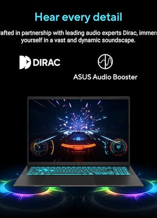 ASUS Gaming V16 (2025) 14th Gen,Intel Core 7 240H Gaming Laptop (RTX 4050-6GB/16GB RAM/512GB SSD/Windows 11 Home/16/144Hz/M365*/Office Home 2024, Matte Black,1.95 Kg),V3607VU-RP275WS 