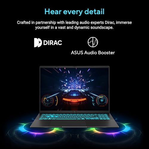 ASUS Gaming V16 (2025) 14th Gen,Intel Core 7 240H Gaming Laptop (RTX 4050-6GB/16GB RAM/512GB SSD/Windows 11 Home/16/144Hz/M365*/Office Home 2024, Matte Black,1.95 Kg),V3607VU-RP275WS 
