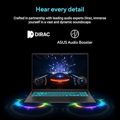 ASUS Gaming V16 (2025) 14th Gen,Intel Core 7 240H Gaming Laptop (RTX 4050-6GB/16GB RAM/512GB SSD/Windows 11 Home/16/144Hz/M365*/Office Home 2024, Matte Black,1.95 Kg),V3607VU-RP275WS 