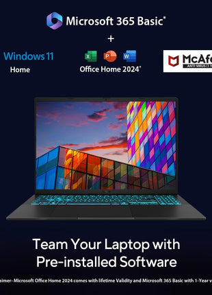 ASUS Gaming V16 (2025) 14th Gen,Intel Core 7 240H Gaming Laptop (RTX 4050-6GB/16GB RAM/512GB SSD/Windows 11 Home/16/144Hz/M365*/Office Home 2024, Matte Black,1.95 Kg),V3607VU-RP275WS 