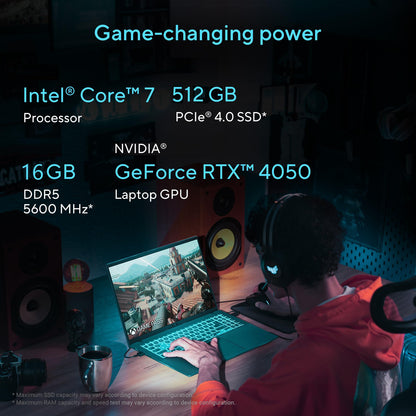 ASUS Gaming V16 (2025) 14th Gen,Intel Core 7 240H Gaming Laptop (RTX 4050-6GB/16GB RAM/512GB SSD/Windows 11 Home/16/144Hz/M365*/Office Home 2024, Matte Black,1.95 Kg),V3607VU-RP275WS 