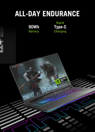ASUS ROG Strix G16,Samrtchoice, AMD Ryzen 9 8940HX, Gaming Laptop(RTX 5050-8GB/16GB RAM/1TB SSD/FHD+/16"/165Hz/90Whr/Windows 11/M365 Basic (1Year)*/Office Home 2024/Eclipse Gray/2.5 Kg) G614PH-RV033WS 