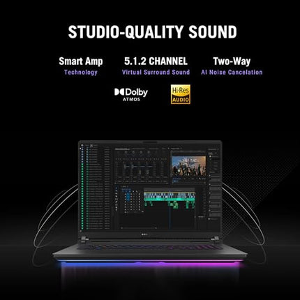 ASUS ROG Strix SCAR 18,Intel Core Ultra 9 275HX Gaming Laptop(NVIDIA RTX 5090-24GB/175W TGP/64GB/2TB/2.5K QHD+/18"/240Hz/Windows 11/M365 Basic(1Year)*/Office Home 2024/Off Black/3.30 Kg)G835LX-SA187WS 