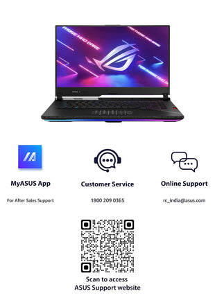 Asus Rog Strix Scar 15 (2022) 15.6 Inches 2K Wqhd 240Hz/3Ms Intel Core I9-12900H 12Th Gen Rtx 3070 Ti 8Gb Graphics, Gaming Laptop (32Gb/1Tb Ssd/Windows 11 Home/Office 2021/Black/2.3 Kg) G533Zw-Ln136Ws 