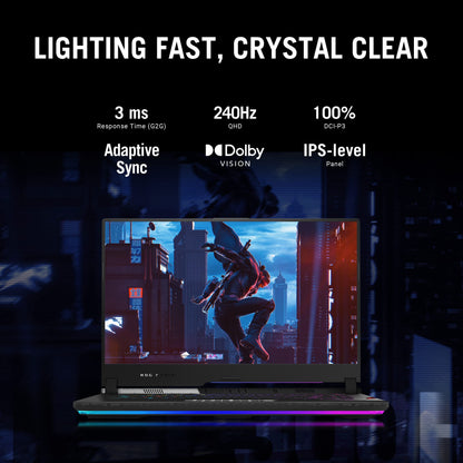 Asus Rog Strix Scar 15 (2022) 15.6 Inches 2K Wqhd 240Hz/3Ms Intel Core I9-12900H 12Th Gen Rtx 3070 Ti 8Gb Graphics, Gaming Laptop (32Gb/1Tb Ssd/Windows 11 Home/Office 2021/Black/2.3 Kg) G533Zw-Ln136Ws 