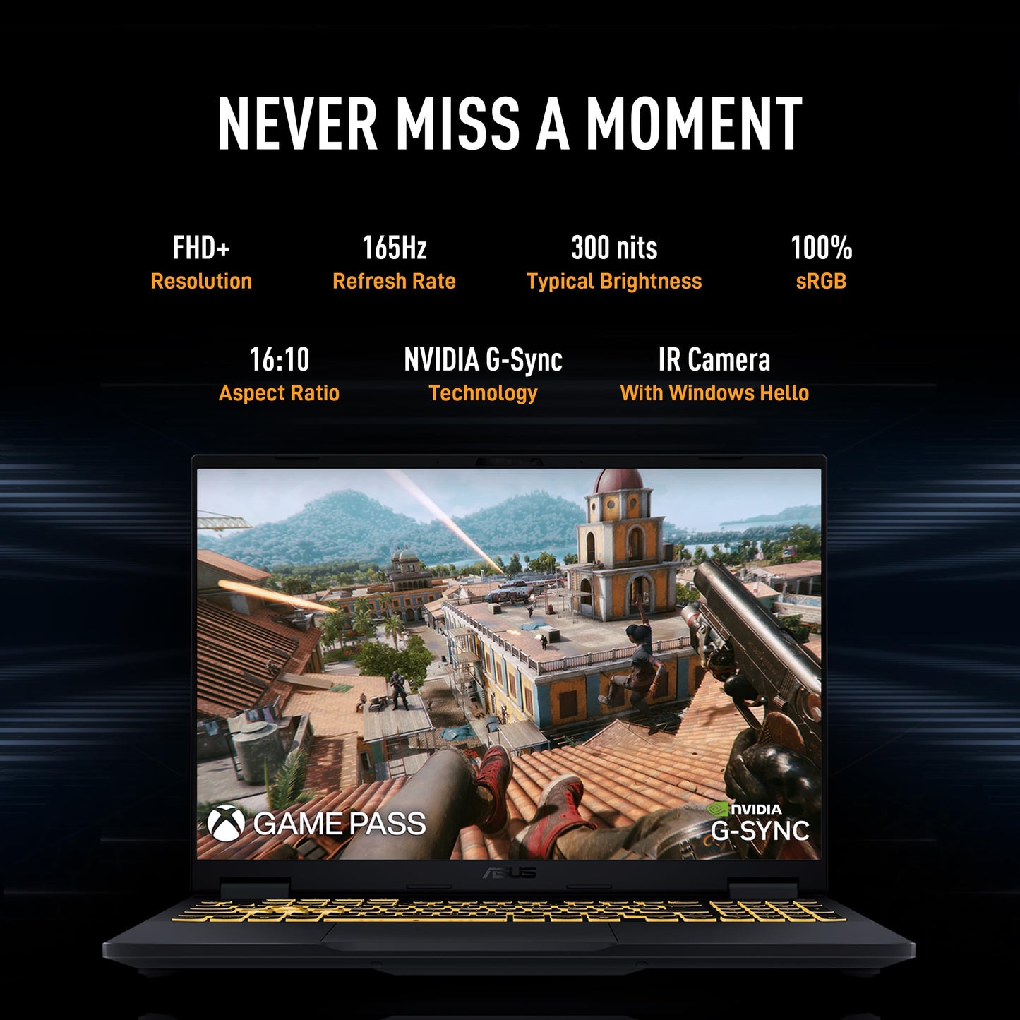 ASUS TUF F16, 14th Gen, Smartchoice,Intel Core i7 14650HX, Gaming Laptop(RTX 5060-8GB/16GB/1TB /FHD+/16"/165Hz/90WHrs/Windows 11/M365 Basic (1Year)*/Office 2024/Jaeger Gray/2.2 Kg) FX608JMR-RV049WS 