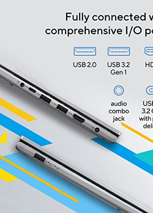 ASUS VivoBook 15 (2022), Intel®Core™ i3-1215U 12th Gen, 15.6" (39.62 cm) FHD, Thin and Light Laptop (8GB/512 SSD//Windows 11/Office 2021/Backlit KB/Cool Silver/1.7 kg), X1504ZA-NJ322WS 