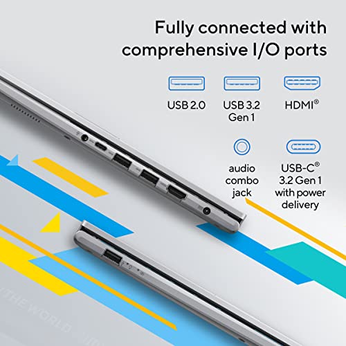 ASUS VivoBook 15 (2022), Intel®Core™ i3-1215U 12th Gen, 15.6" (39.62 cm) FHD, Thin and Light Laptop (8GB/512 SSD//Windows 11/Office 2021/Backlit KB/Cool Silver/1.7 kg), X1504ZA-NJ322WS 