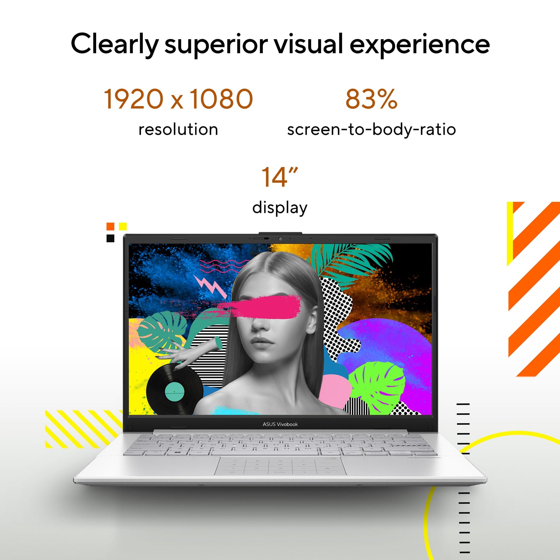 ASUS Vivobook Go 14, AMD Ryzen 3 7320U, Thin and Light Laptop, 14" (35.56 cm) FHD, (8 GB RAM/512GB SSD/Windows 11/Office 2021/42WHr /Silver/1.38 kg), E1404FA-NK321WS 