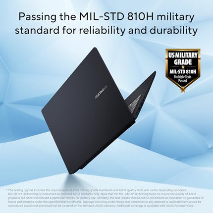 ASUS Vivobook 14, Smartchoice, AMD Ryzen AI 5 330, 16GB RAM, 512GB SSD,FHD+ 14", Win11,Office Home 2024, M365 Basic (1Year), Quiet Blue, 1.46Kg, M1407KA-LY132WS,AMD Radeon iGPU, 50 Tops, Copilot AI PC 