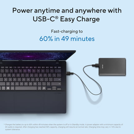 ASUS Vivobook 14, Smartchoice, AMD Ryzen AI 5 330, 16GB RAM, 512GB SSD,FHD+ 14", Win11,Office Home 2024, M365 Basic (1Year), Quiet Blue, 1.46Kg, M1407KA-LY132WS,AMD Radeon iGPU, 50 Tops, Copilot AI PC 