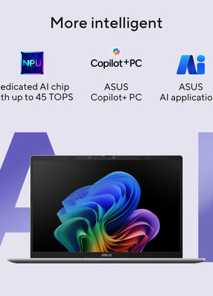 ASUS Vivobook 14, Smartchoice, AMD Ryzen AI 5 330, 16GB RAM, 512GB SSD,FHD+ 14", Win11,Office Home 2024, M365 Basic (1Year), Quiet Blue, 1.46Kg, M1407KA-LY132WS,AMD Radeon iGPU, 50 Tops, Copilot AI PC 
