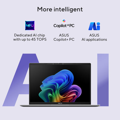 ASUS Vivobook 14, Smartchoice, AMD Ryzen AI 5 330, 16GB RAM, 512GB SSD,FHD+ 14", Win11,Office Home 2024, M365 Basic (1Year), Quiet Blue, 1.46Kg, M1407KA-LY132WS,AMD Radeon iGPU, 50 Tops, Copilot AI PC 