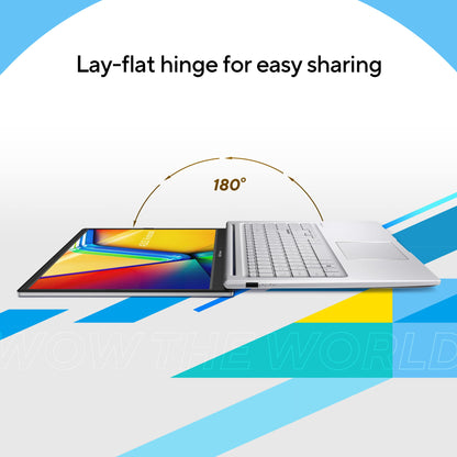 ASUS Vivobook 15, Intel Core i3 13th Gen 1315U, 12GB RAM, 512GB SSD, FHD 15.6", Windows 11, Office Home 2024, Cool Silver, 1.7Kg, X1504VA-BQ331WS, Intel UHD iGPU, Thin & Light, 42Whrs Laptop 