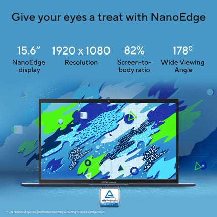 ASUS Vivobook 15, Smartchoice,Intel Core i5 13th Gen 13420H,16GB RAM, 512GB SSD, FHD 15.6",Windows 11, Office Home 2024, Quiet Blue, 1.70 kg, X1502VA-BQ836WS,Intel UHD iGPU, M365 Basic (1Year)* Laptop 