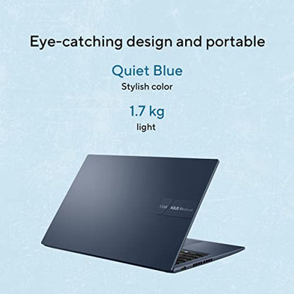ASUS Vivobook 15, Smartchoice,Intel Core i5 13th Gen 13420H,16GB RAM, 512GB SSD, FHD 15.6",Windows 11, Office Home 2024, Quiet Blue, 1.70 kg, X1502VA-BQ836WS,Intel UHD iGPU, M365 Basic (1Year)* Laptop 